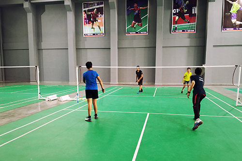 badminton court in pacific world school