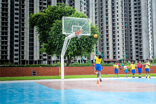  basketball court in noida school
